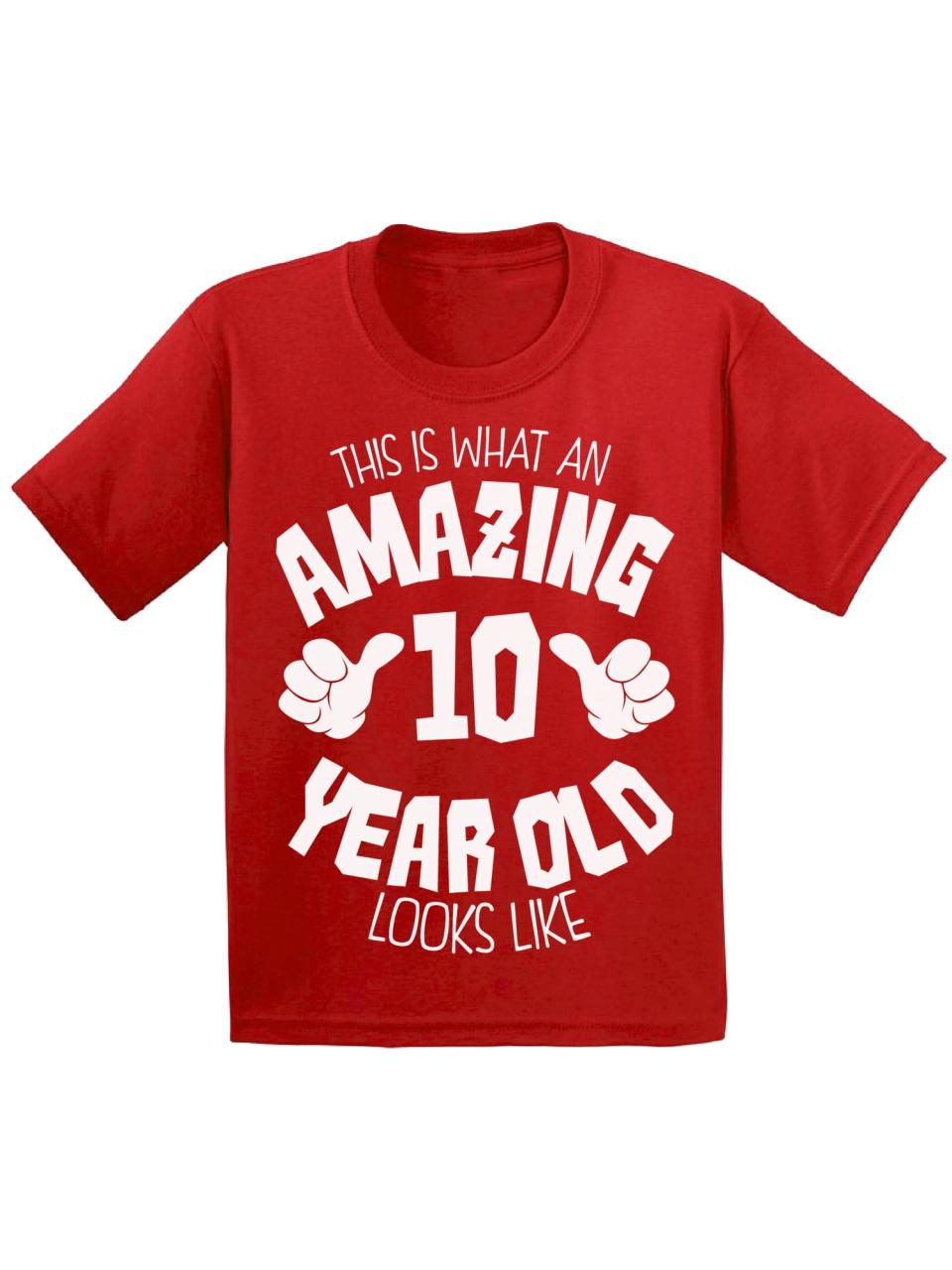 10 Year Old T Shirt Size