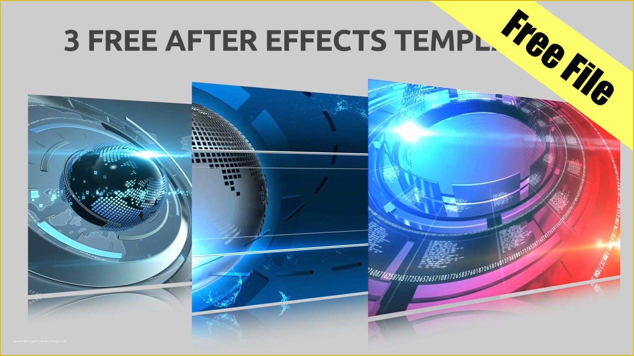 Free Templates After Effects Slideshow