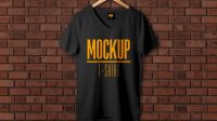 V Neck T Shirt Mockup Psd