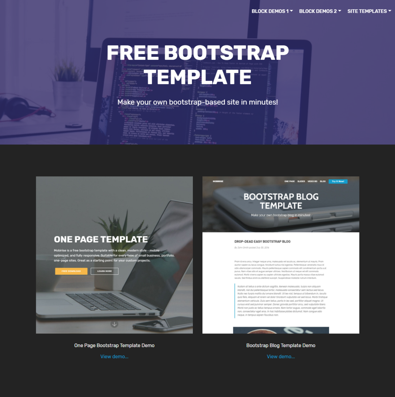 Best Free Bootstrap Templates 2022