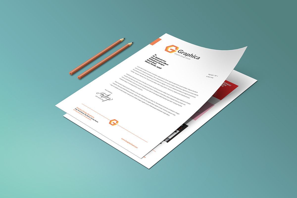 Letterhead Mockup Psd