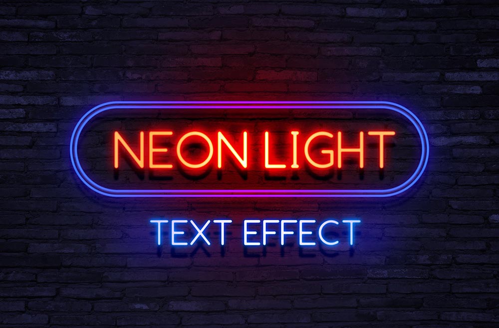 Neon Mockup Free