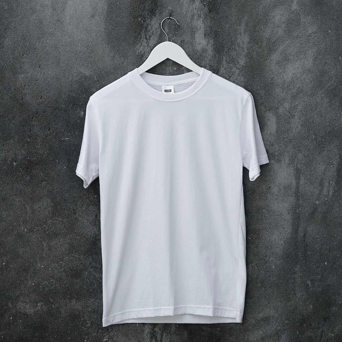 White Mock Up T Shirt