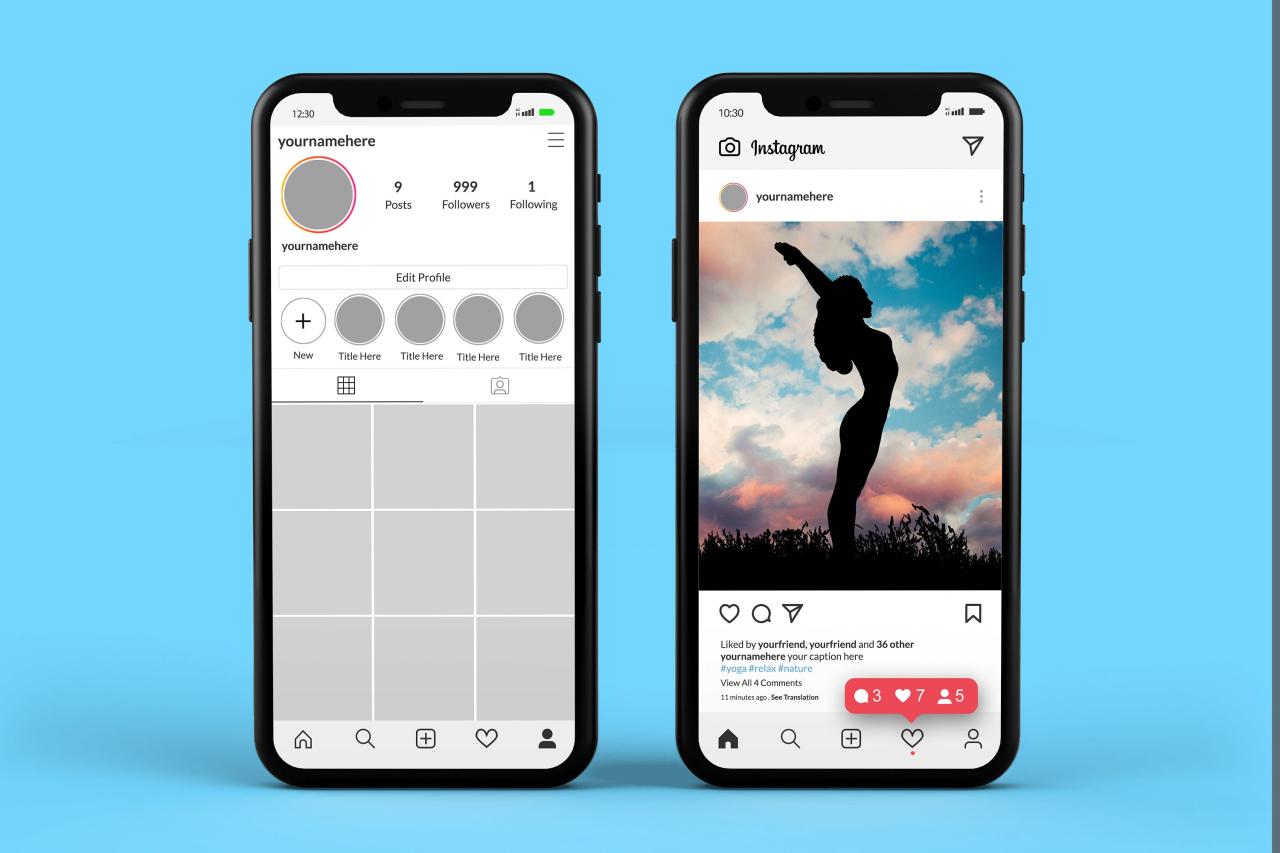 Instagram Instagram Instagram 2022 Mockup