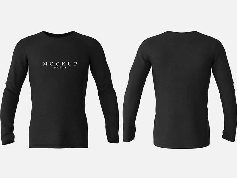Mockup T Shirt Long Sleeve Psd Free