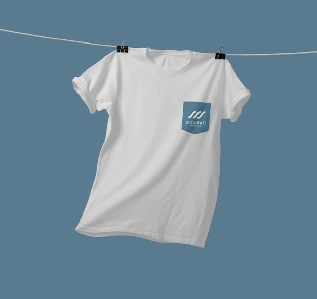 Pocket T Shirt Mockup Psd