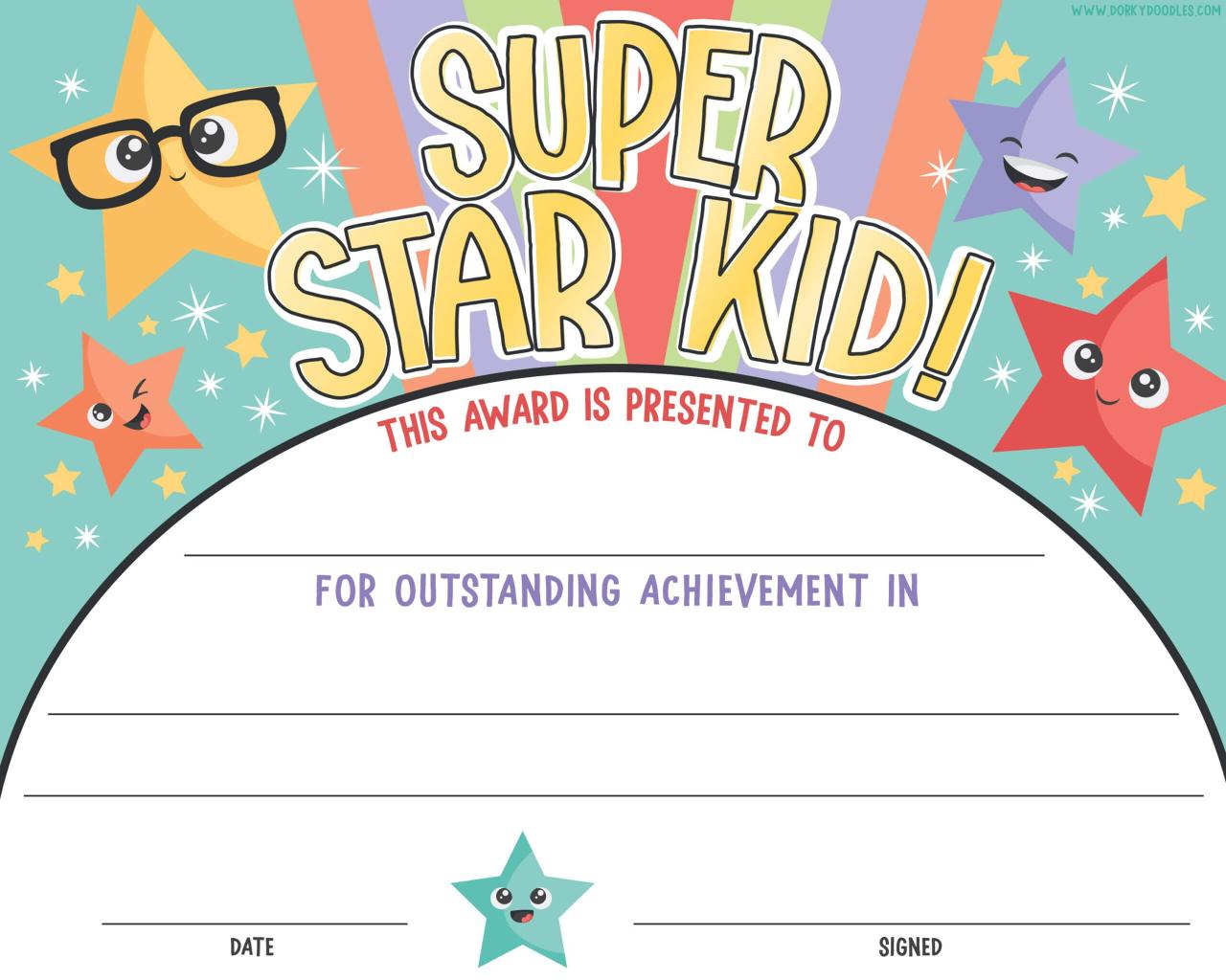 Free Certificate Templates For Kids