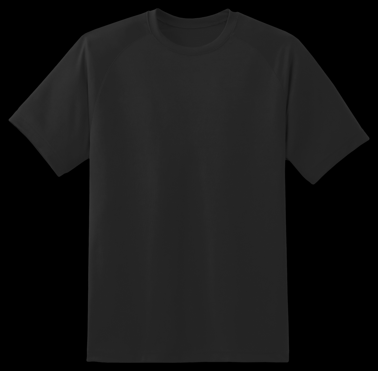 Realistic Black T Shirt Mockup