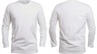 White Long Sleeve T Shirt Mockup