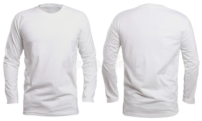 White Long Sleeve T Shirt Mockup