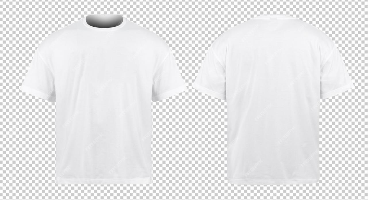White Shirt Mockup Front And Back