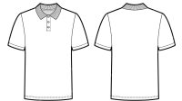 Polo Shirt Front And Back Template