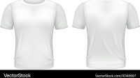 White T Shirt Template Front And Back