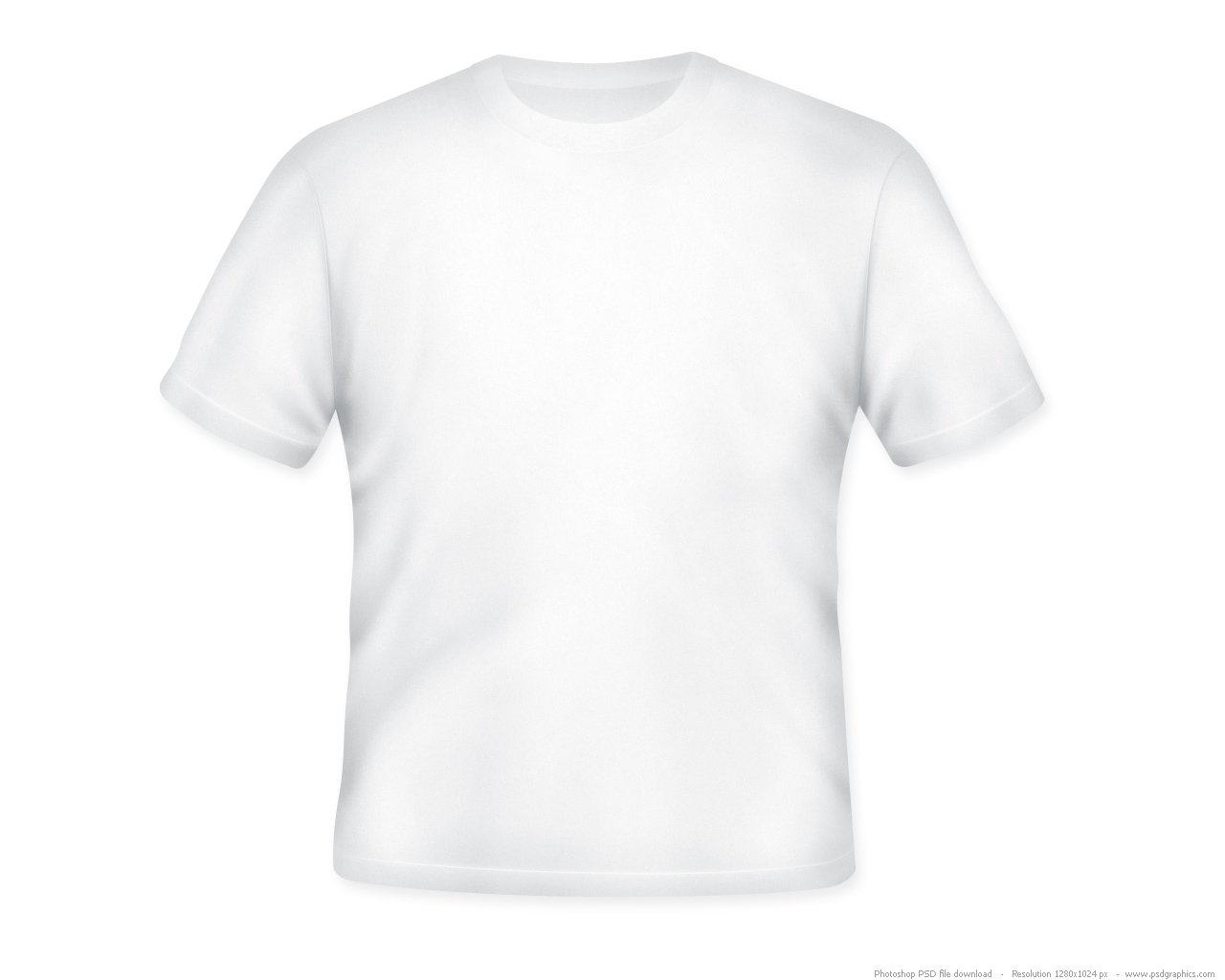 White T Shirt Template Psd