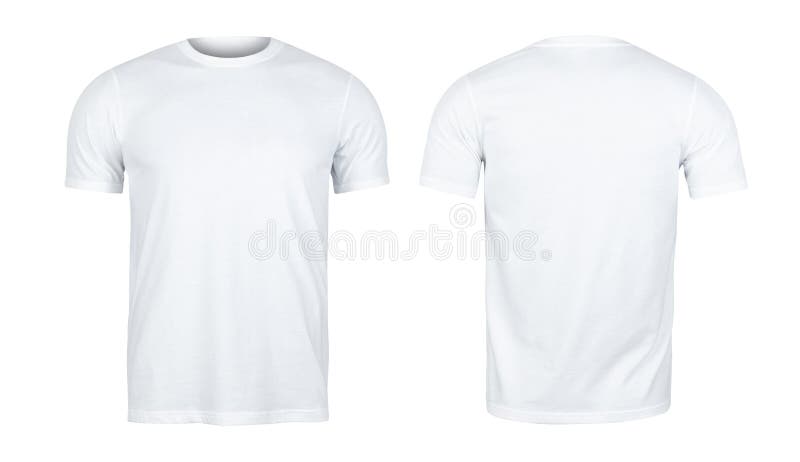 White Round Neck T Shirt Mockup