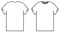 T Shirt Mockup Outline