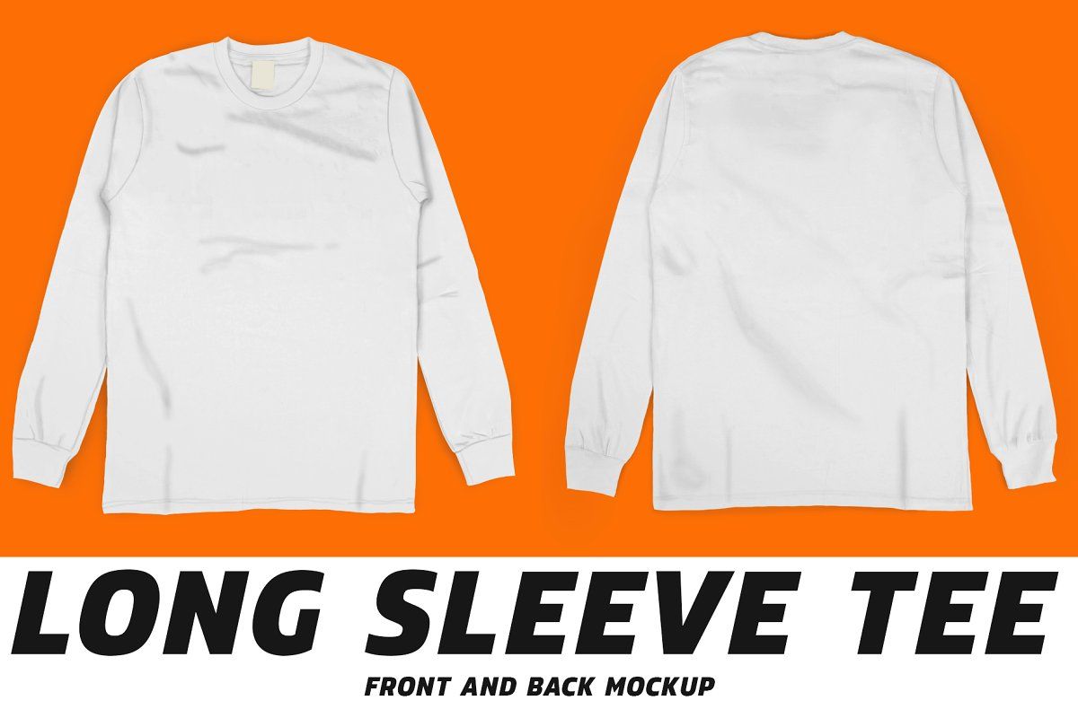 Long Sleeve T Shirt Mock Up