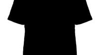 Blank Black T Shirt Template