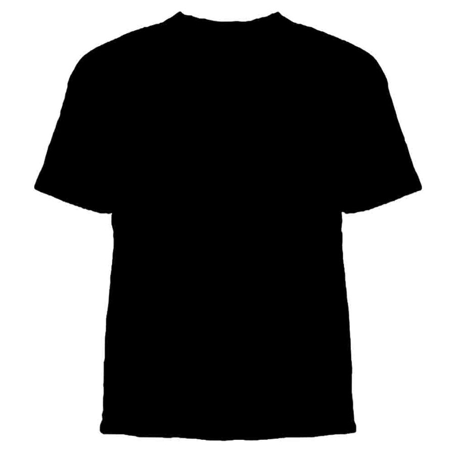 Blank Black T Shirt Template