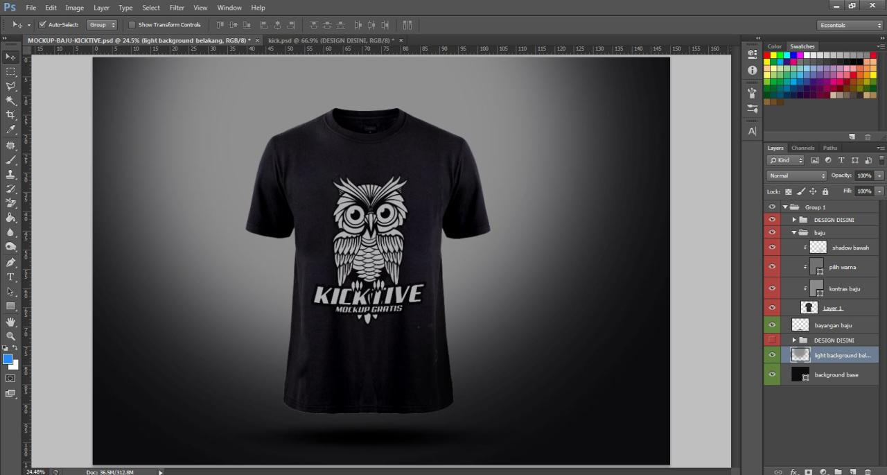 Mockup Baju Photoshop