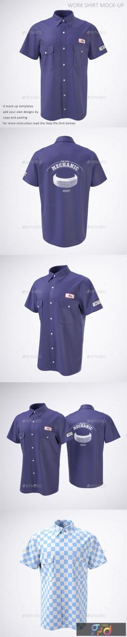 Mock Up Work Shirt