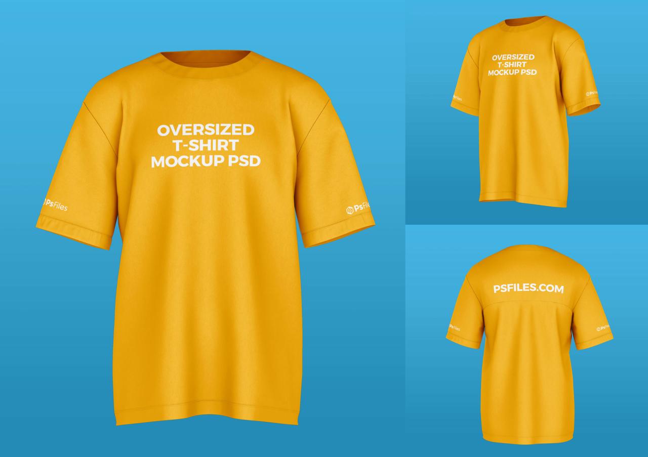 Mockup Oversize T Shirt Psd