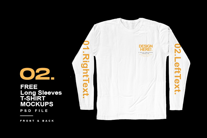 Long Sleeve T Shirt Mockup Free Download