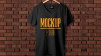 Free V-neck T-shirt Mockup Psd Free