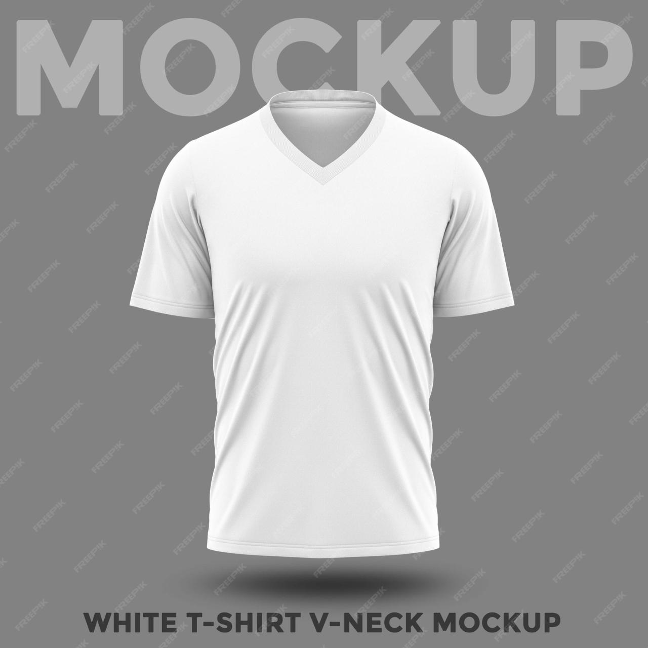 Mockup Kaos V Neck