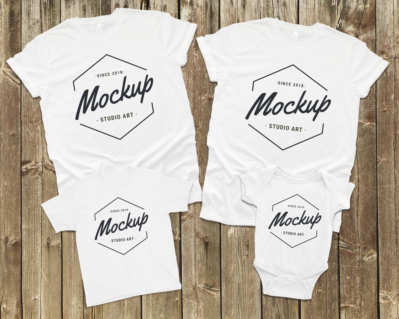 Family T Shirt Mockup