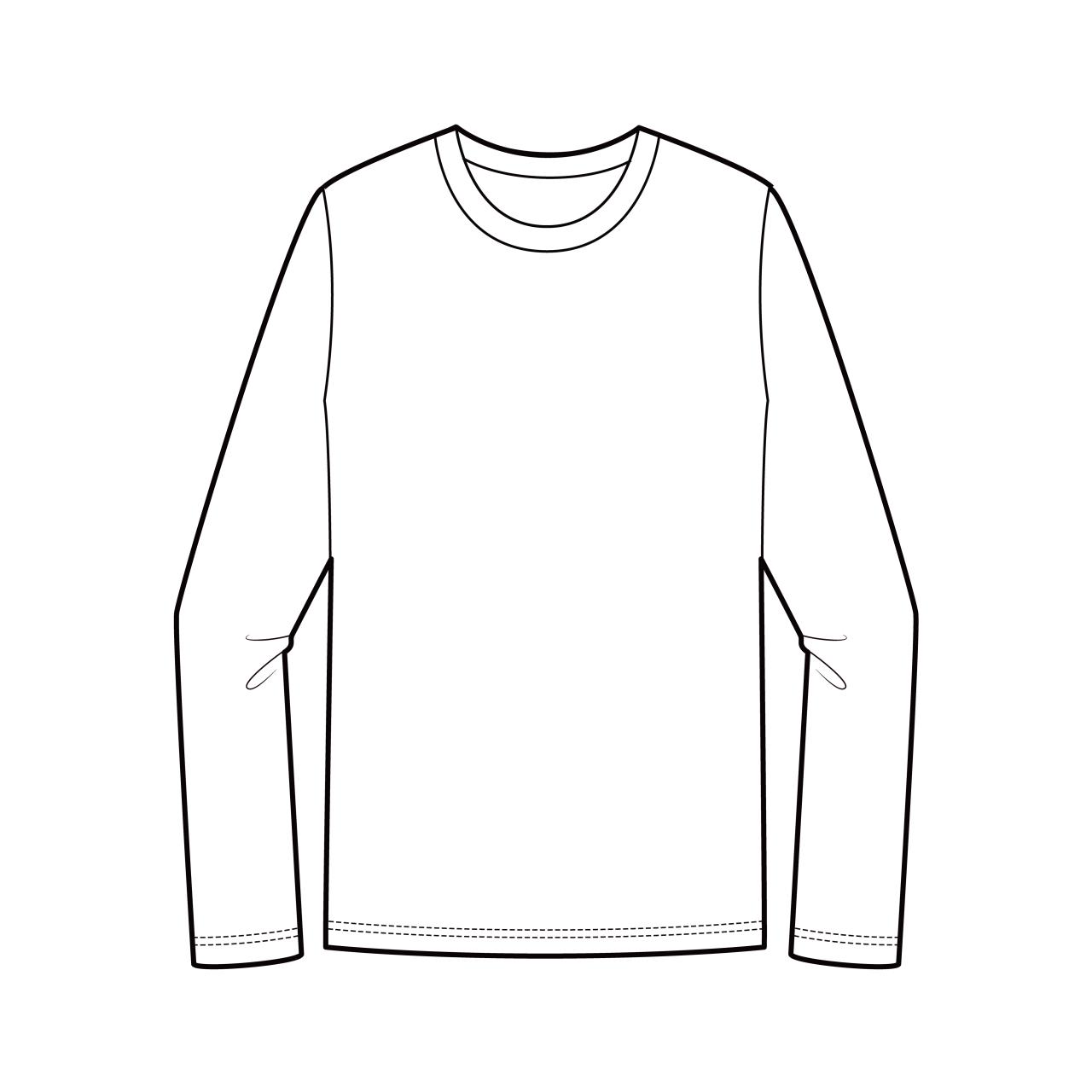 Long Sleeve T Shirt Template