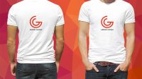 Back And Front T Shirt Mockup