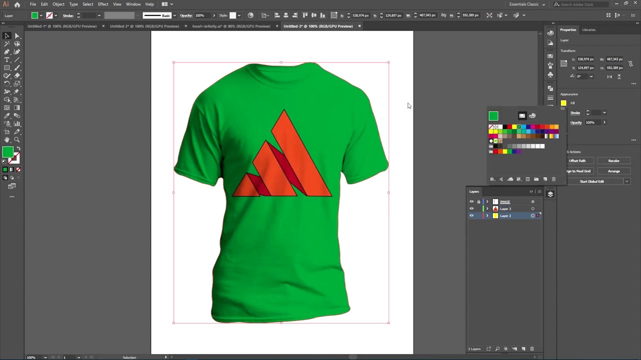 T Shirt Mockup Adobe Illustrator