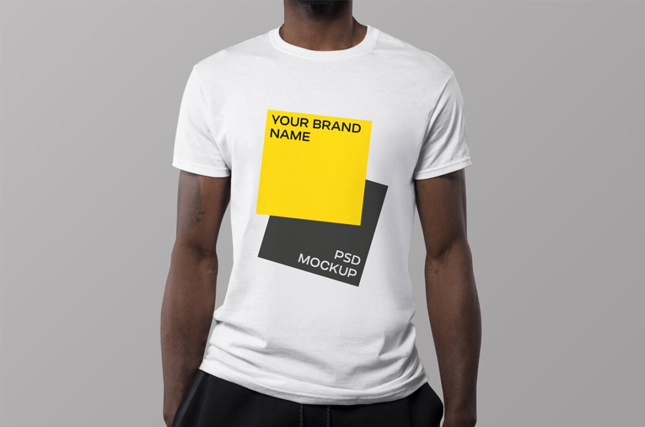 African American T Shirt Mockup
