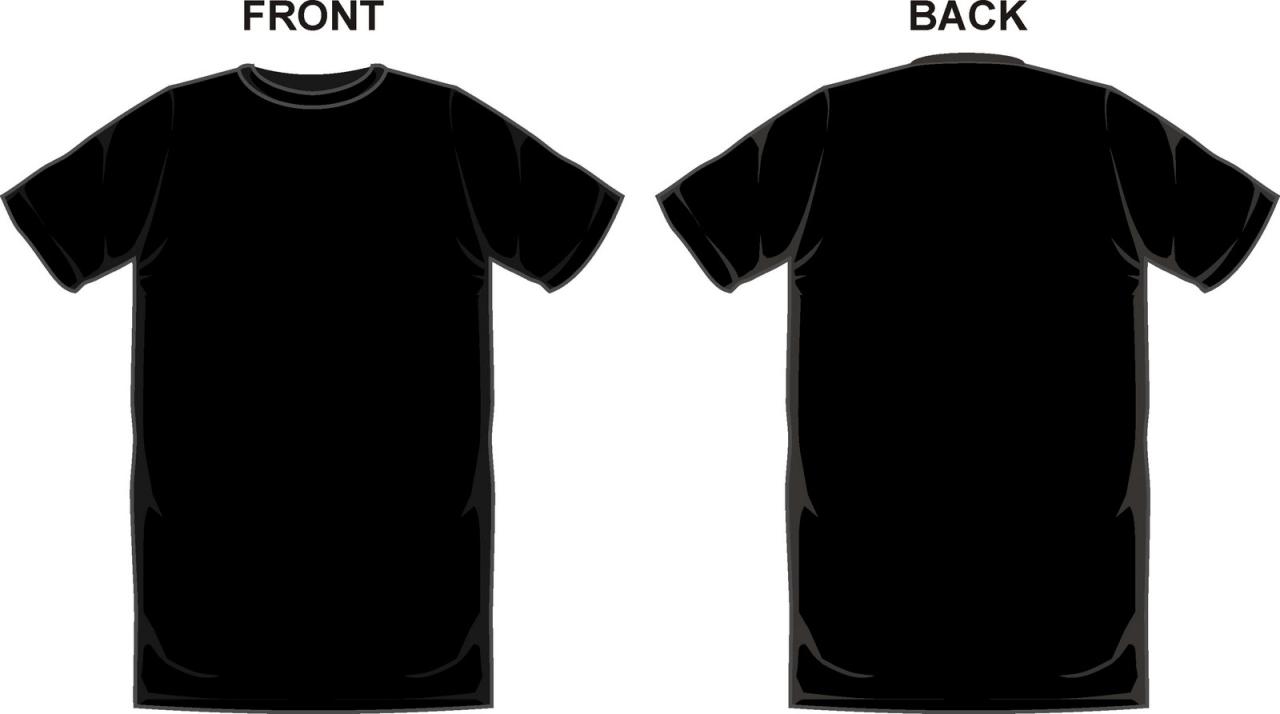 Black T Shirt Design Template